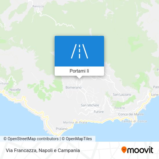 Mappa Via Francazza