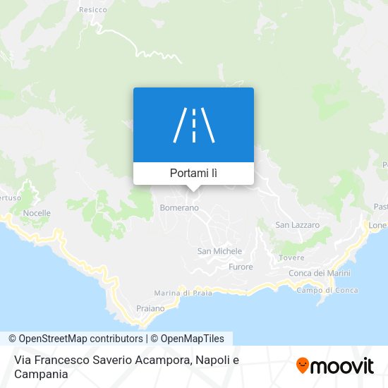 Mappa Via Francesco Saverio Acampora