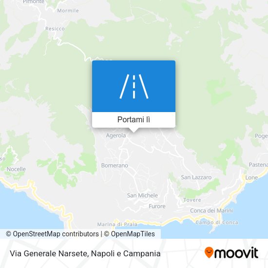 Mappa Via Generale Narsete