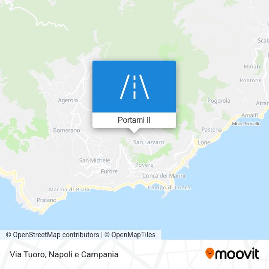 Mappa Via Tuoro