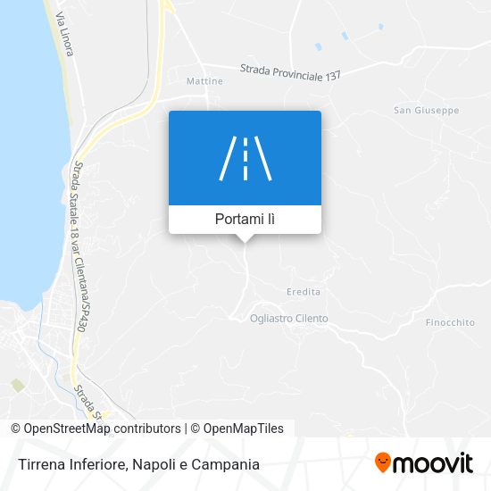 Mappa Tirrena Inferiore