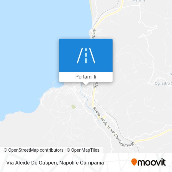 Mappa Via Alcide De Gasperi