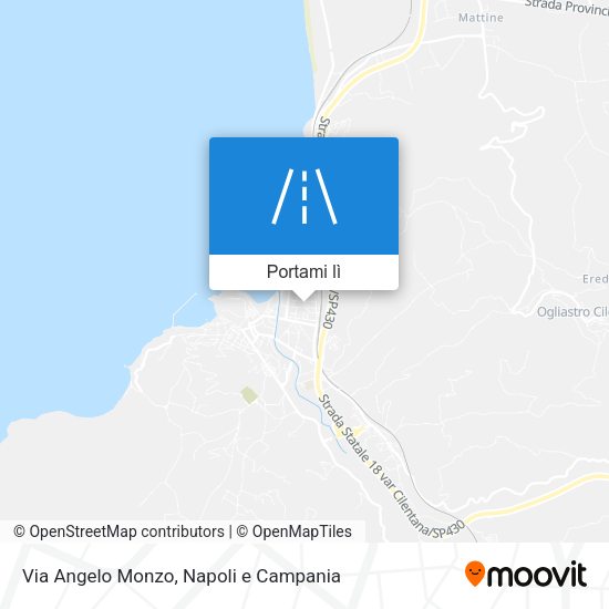 Mappa Via Angelo Monzo