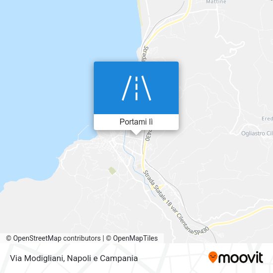 Mappa Via Modigliani