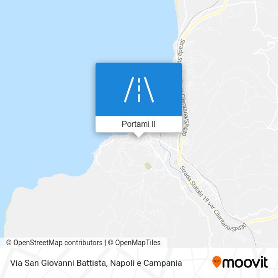 Mappa Via San Giovanni Battista