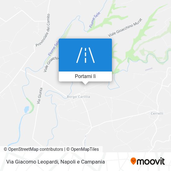 Mappa Via Giacomo Leopardi