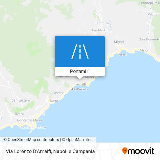 Mappa Via Lorenzo D'Amalfi