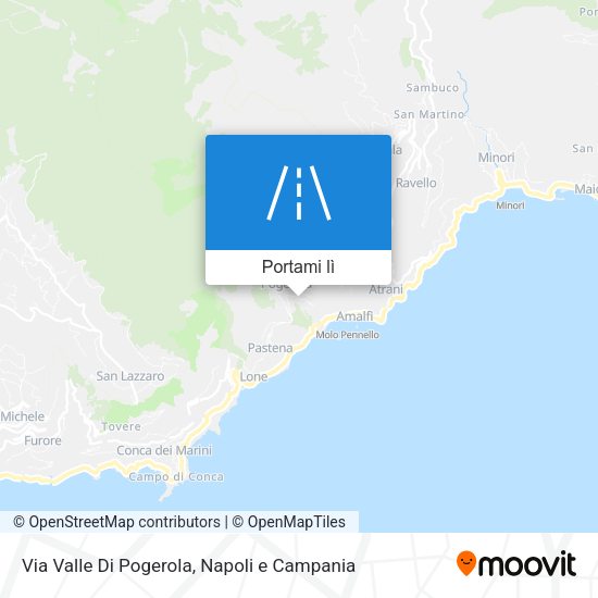 Mappa Via Valle Di Pogerola