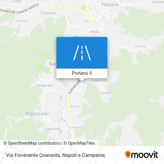 Mappa Via Fioravante Quaranta