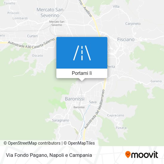 Mappa Via Fondo Pagano