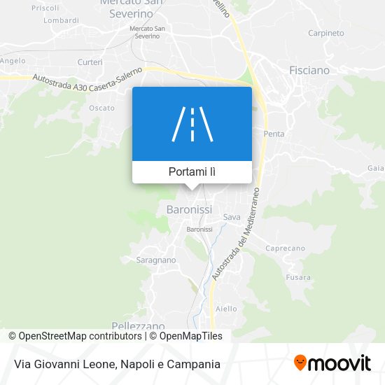 Mappa Via Giovanni Leone