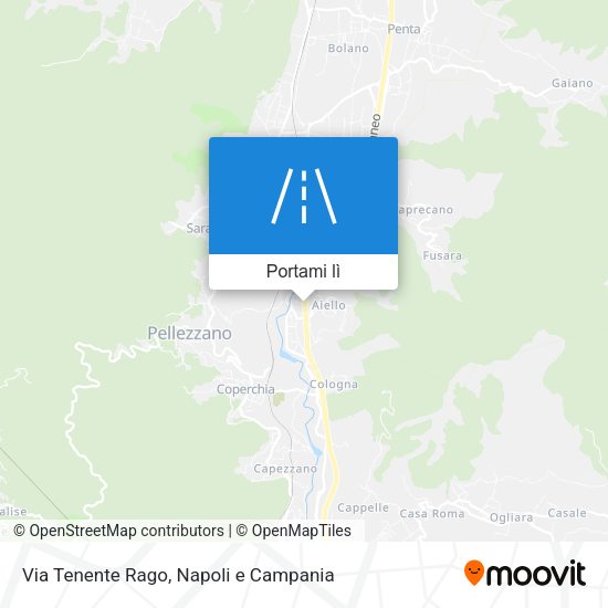 Mappa Via Tenente Rago