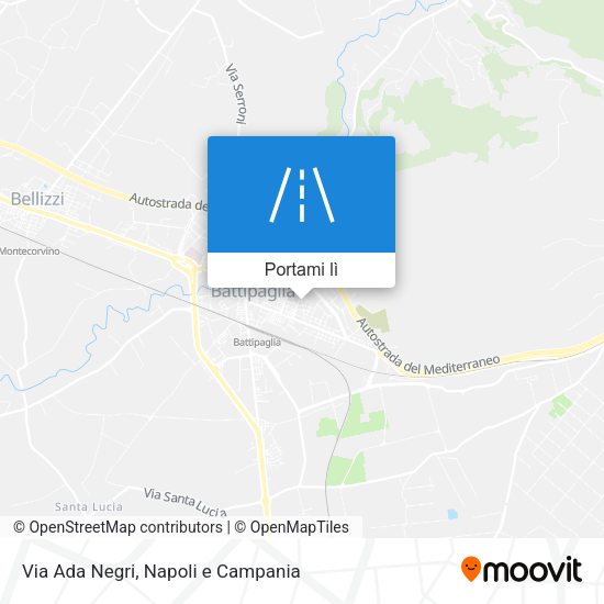 Mappa Via Ada Negri