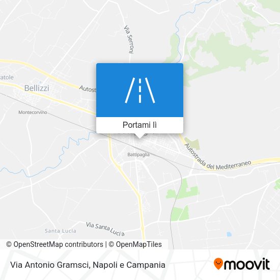 Mappa Via Antonio Gramsci