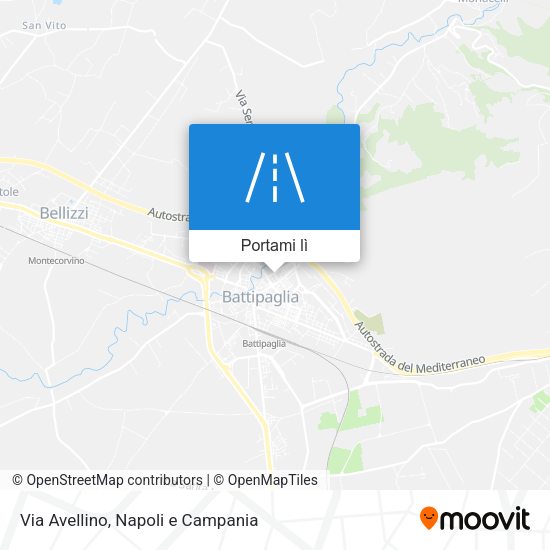 Mappa Via Avellino