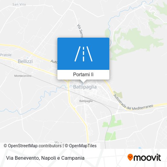 Mappa Via Benevento