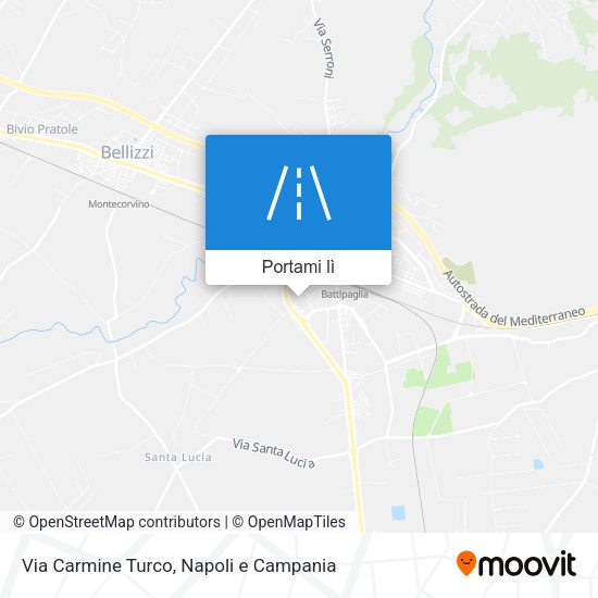 Mappa Via Carmine Turco