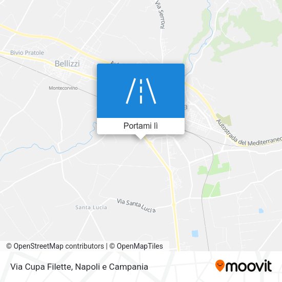 Mappa Via Cupa Filette