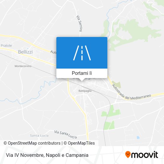 Mappa Via IV Novembre