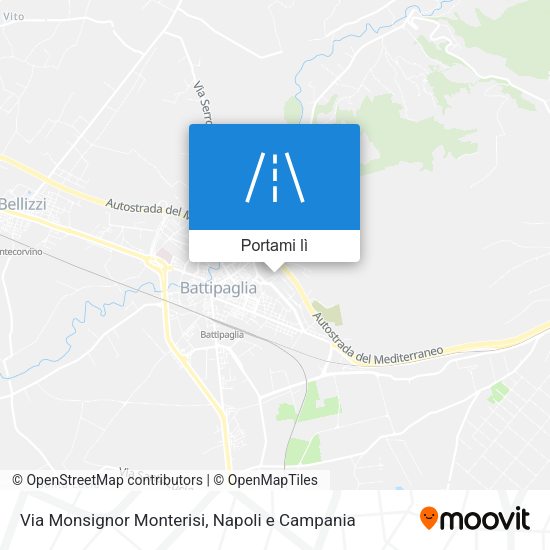 Mappa Via Monsignor Monterisi