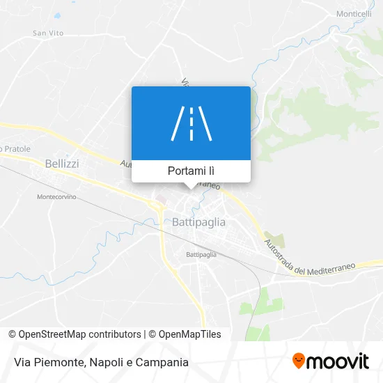 Mappa Via Piemonte