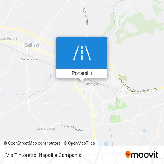 Mappa Via Tintoretto