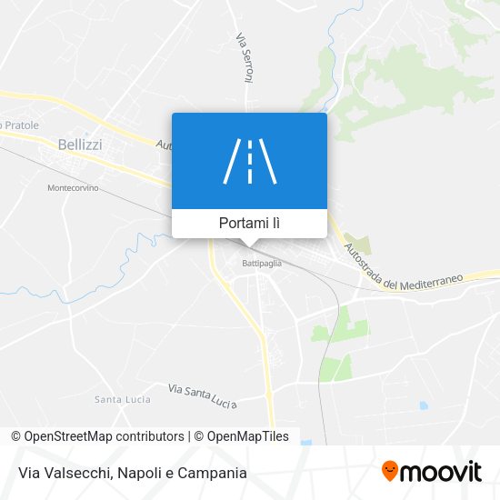 Mappa Via Valsecchi