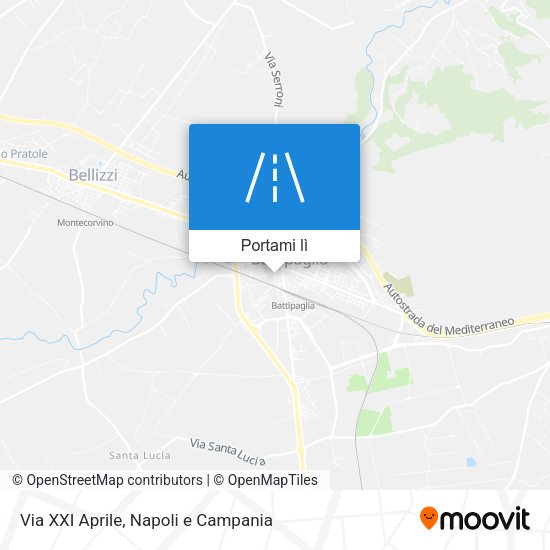 Mappa Via XXI Aprile