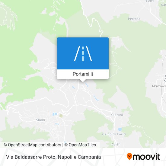 Mappa Via Baldassarre Proto