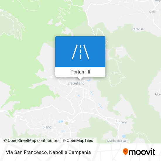 Mappa Via San Francesco
