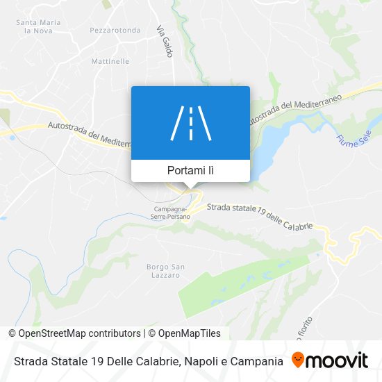 Mappa Strada Statale 19 Delle Calabrie