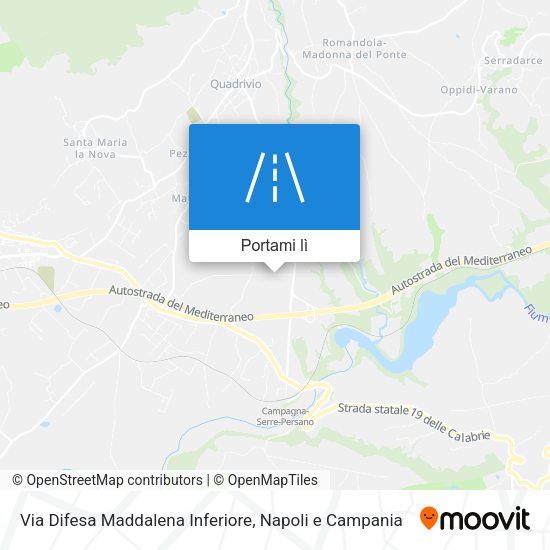 Mappa Via Difesa Maddalena Inferiore