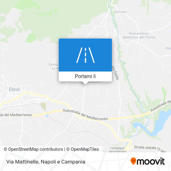 Mappa Via Mattinelle