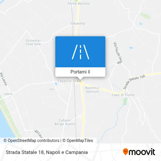 Mappa Strada Statale 18