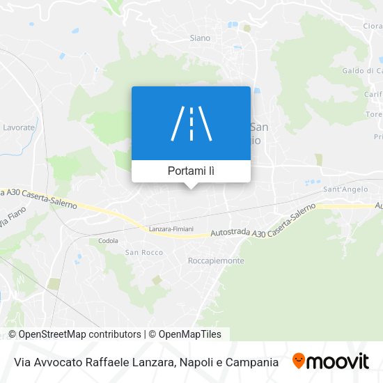 Mappa Via Avvocato Raffaele Lanzara