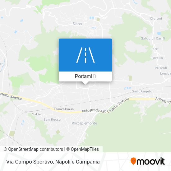 Mappa Via Campo Sportivo