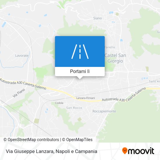 Mappa Via Giuseppe Lanzara