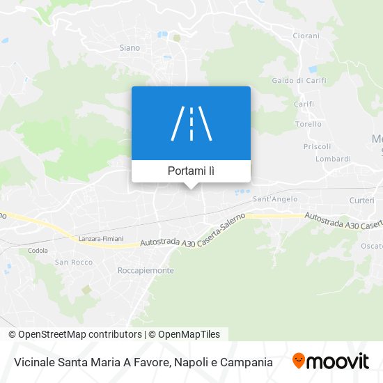 Mappa Vicinale Santa Maria A Favore