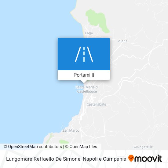 Mappa Lungomare Reffaello De Simone