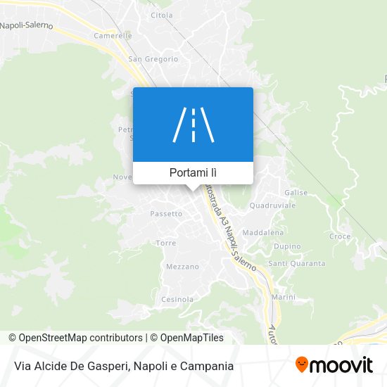 Mappa Via Alcide De Gasperi
