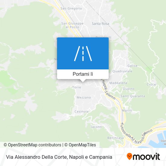 Mappa Via Alessandro Della Corte