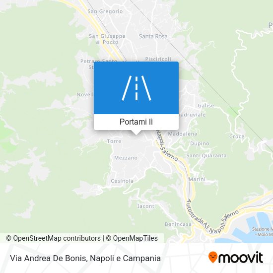Mappa Via Andrea De Bonis