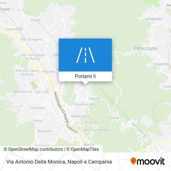 Mappa Via Antonio Della Monica