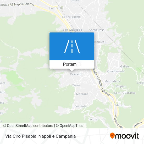 Mappa Via Ciro Pisapia