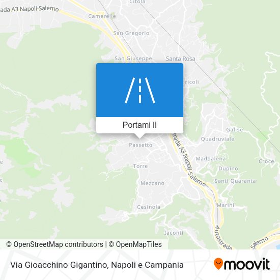 Mappa Via Gioacchino Gigantino
