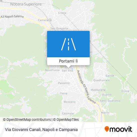 Mappa Via Giovanni Canali