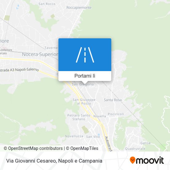 Mappa Via Giovanni Cesareo
