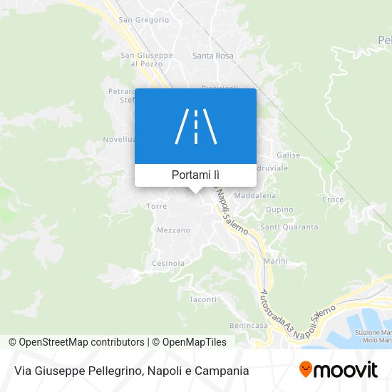 Mappa Via Giuseppe Pellegrino
