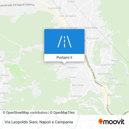 Mappa Via Leopoldo Siani
