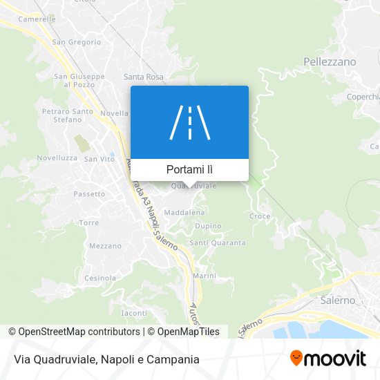Mappa Via Quadruviale